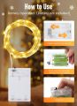 Battery Powered 50 LED Fairy String Lights – 16.4ft Warm White Copper Wire with Timer & Twinkle Mode for Bedroom, Party, Wedding, Xmas Decor. 