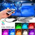 Car RGB LED Strip Light Car Styling Decorative Automobile Atmosphere Lamps Car Interior Light Wireless Remote/Voice Control. 