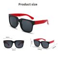 Fashion Kids Folding Sunglassess New Ultralight Candy Color Children Sun Glasses Portable Square Frame Eyewear for Girls Boy. 