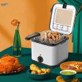 Mini Deep Oil Fryer Deep Frying Pot Electric Deep Fryer Fish Fryer Multipurpose. 