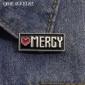 Red Heart Mercy Badge Enamel Pins Undertale Game Brooches Collar Lapel Badge Metal Backpack Jewelry Accessories Gift for Friend. 