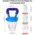 Baby Natural Fruit & Food Feeder, Baby Food Feeder, Baby Food Pacifier, Silicone Food Nibbler.