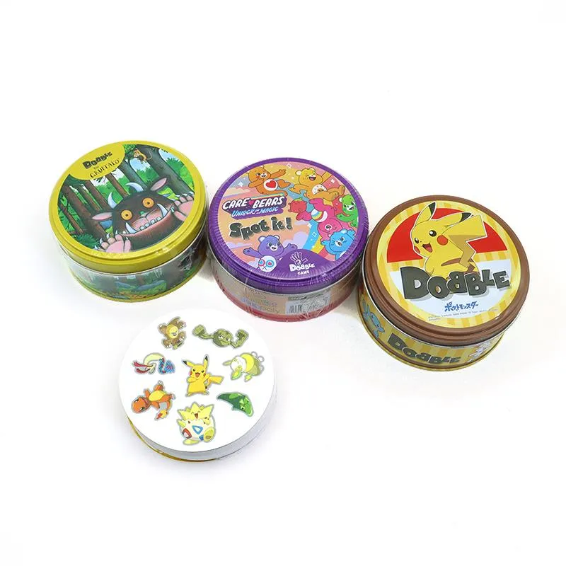 Pokemon Spot It Round Card Metal Box Anime Movie Peripherals Dobble Card  Interactive Game Collection Toy Children Gifts | Daraz.com.bd