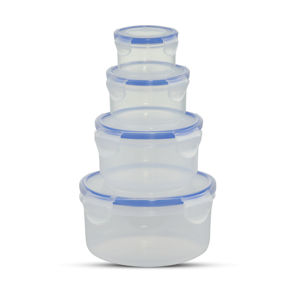 Rfl Flora Cont 4 Pcs Set (80, 180, 400, 800 ML) Trans 918261