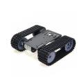 Black TP101 - Dual 12V Motorised Tracked Robot Tank Chassis. 