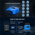 2X NexLink Bluetooth 5.0 Diagnostic Scanner for IOS &Android & PC OBD2/EOBD Fault Code Reader Diagnostic Scan Tool. 