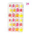 24PCS/box Children/adult Cartoon Candy Nails Full Coverage Self-adhesive Nail Polish Cute Girl Manicure Decoration CL02.