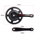 Bicycle Crank Set Single Speed 44T Crankset Aluminum Alloy 170mm Crank Cycling Replacement Parts. 