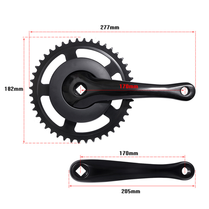 Bicycle%20Crank%20Set%20Single%20Speed%2044T%20Crankset%20Aluminum%20Alloy%20170mm%20Crank%20Cycling%20Replacement%20Parts%20-%20Image%203