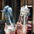 New 650ML Portable Sports Water Bottle With Straw Leakproof Gym Bottle Drink Mugs BPA Free Kids Drinking Water Bottle Cup Water Bottles.