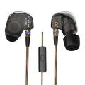 KZ ATE Dynamic Balanced Armature IEMS In Ear HIFI Earphone - Black. 