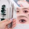 Waterproof Liquid Eyebrow Pencil Long Lasting Sweat-proof Black Brown Outline Lying Silkworm Eeyeliner Pen Eyes Makeup Cosmetic. 