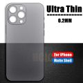 Ultra Thin PP Case For iPhone 15 14 13 12 Mini 11 Pro Max X XR XS Max 7 8 Plus Matte Hard PC Back Translucent Clear Slim Cover Outlier Aeuinv.