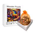 Fox Wooden Puzzle, Irregular Animal-shaped Wooden Puzzle With High Difficulty And Intellectual Toy, Birthday, Holiday, Gifts. 