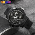 Skmei Men's Watches G style Mens Dual Display Electronic Quartz Watches Outdoor Sports 50M Waterproof LED Watch 2163. 