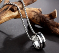 Luxury & Minimalist Flat Ring With Chain Necklace- Finger Ring & Chain.
