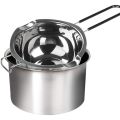 2-Pack Stainless Steel Double Ber, Heat-Resistant Handle for Chocolate, Butter, Cheese, Caramel and Candy- Steel Melting Pot, 2 Cup Capacity, Universal Pad. 