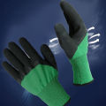 1 Pair Working Gloves Rubber Coated Anti-Slip Waterproof Wear-Resistant Gloves.