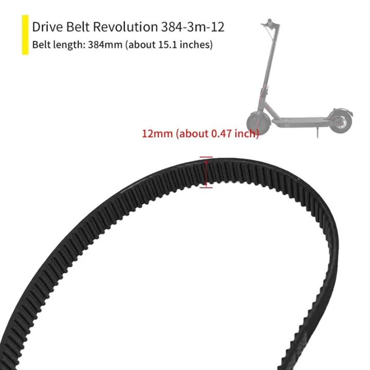 3Pcs%203M-384-12%20Drive%20Belt%20for%20Electric%20Bike%20E-Bike%20Scooter%20Motorcycle%20-%20Image%203