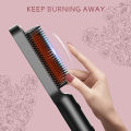 Home Use Professional Electric Flat Iron LCD Display Fast Ceramic Multi-function Hair Straightening Brush. 