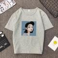 Korean Fashion Short-Sleeved Female Xia Han Edition Student Ulzzang Tide Brand Women's Loose Retro Port Taste Women's T-Shirt Girl. 