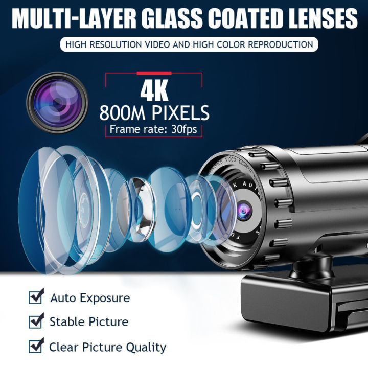 Webcam%204K%202K%20Auto%20Focus%20PC%20Web%20Cam%20Full%20HD%201080P%20Wide%20Angle%20Beauty%20Camera%20with%20Microphone%20For%20Live%20Streaming%20Video%20Conference%20with%20durability%20-%20Image%203