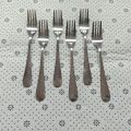 12 Pieces Stainless Steel Spoon Set High Quality 6 pcs Tea and 6 pcs Fork Spoon  6 Inch. 