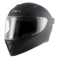 Vega Bolt Matt Black Full Face Helmet with Dual Certification.. 