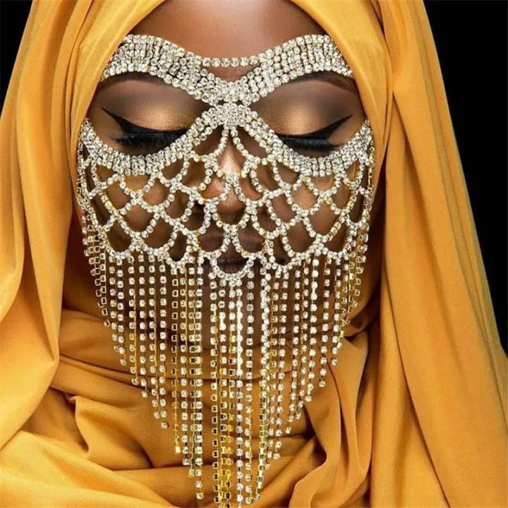 Indian%20Tassel%20Veil%20Mask%20for%20Face%20Women%20Rhinestone%20Face%20Masks%20Masquerade%20Dance%20Party%20Banquet%20Decoration%20Face%20Accessories%20Jewelry%20-%20Image%204