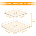 2-Tier Perfume Organizer for Dresser and Countertop Sturdy Acrylic Bathroom Organizer Countertop Cosmetic Storage 2-Tier Perfume Tray. 