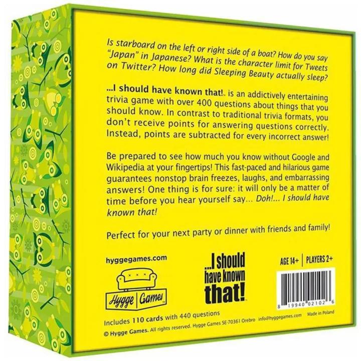 I%20Should%20Have%20Known%20That!%20Trivia%20Game%20Green%20Board%20Game%20110%20Cards%20With%20400%20Questions%20About%20Things%20That%20You%20Should%20Know%20Card%20Game%20-%20Image%203