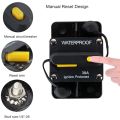 30 Amp Circuit Breaker 12V- 48V DC Manual Reset for Trolling Motor Rv Marine Boat Vehicles System Protection (30A). 