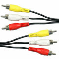 1.5m 3 RCA MALE to 3 RCA CABLE MALE PLUG AUDIO PHONO VIDEO AV DVD. 