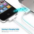30 Pin USB Charging Cable For iPhone 4 / 4S, iPhone 3G / 3GS, iPad 1/2/3, iPod Touch, iPod Nano. 