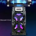 Caixa De Som 10W Karaoke Outdoor Portable Sound Box Speaker Wireless Large Home Theater Bluetooth Party Speakers With Wired Mic. 