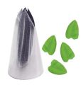 1 piece Stainless Steel Leaf Design Piping Nozzle For Cake Decoration (Model: Leaf).