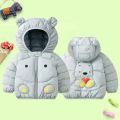 1 2 3 4 5 Years Winter Baby Boys Jacket Cute Cartoon Autumn Hooded Zipper Birthday Party Christmas Princess Coat Kids Clothes. 