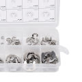 E Circlip, E Clip Washer 304 Stainless Steel for Fixing Groove Moving Parts. 