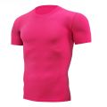 Quick Dry Running Men's Compression T-shirt Breathable Football Suit Fitness Tight Sportswear Riding Short Sleeve Shirt Workout.