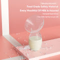 Silicone Manual Breast Milk Collector, Portable Breast Pump Milk Saver with Sealing Lid for Nursing Mothers. 