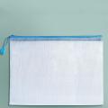 Zip File Bag File Bag Thickened Zipper Bag Stationery Document Bag A4 Transparent File Bag Waterproof Zip File Bag. 