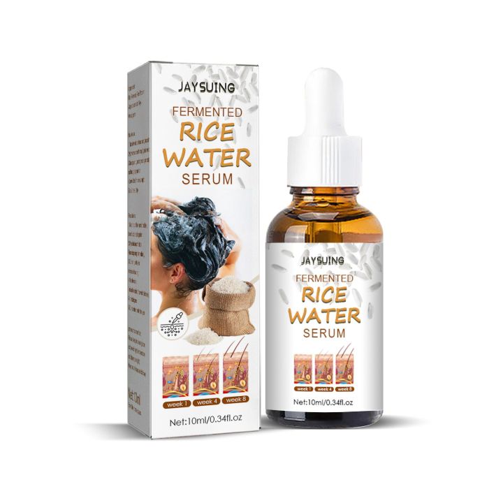 Men Beauty & Health Hair Growth Repair Damaged Hair Fermented Rice Water Serum Nourishing Hair Essential Oil
