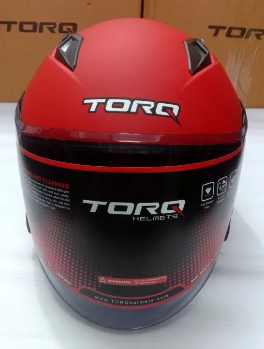 Torq%20Atom%20Mat%20Red%20Halfface%20Helmet%20With%20Sunvisor.%20-%20Image%209