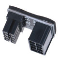 ATX 8pin Male 180 Degree to 8Pin Female Power Adapter for Desktops Graphics. 