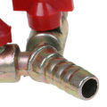 Y Type 3 Way Shut Off Ball Valve With Clamp Fitting Hose Barb Fuel Gas 10MM. 