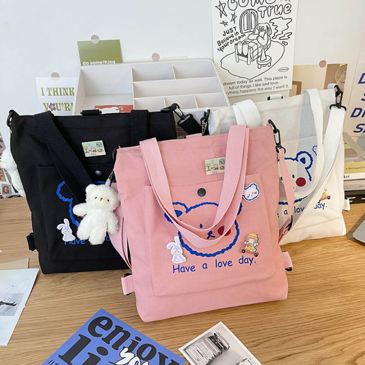 Backpack Cram Bag Korean Version Student School Bag Tote Bag Cute
