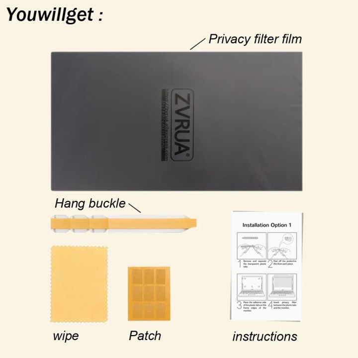 20%20inch%20(%20441mm*248mm%20)%20Privacy%20Filter%20Anti-Glare%20LCD%20Screen%20Protective%20film%20For%2016:9%20Widescreen%20Computer%20Notebook%20PC%20Monitors%20-%20Image%205