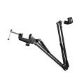 Professional Microphone Stand Suspension Scissor Arm with Holder For Dynamic and Condenser Microphone (Black).
