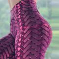 Women Sport Leggins Gym Training Weave Printed Leggings High Waist Elastic Yoga Pants Fitness Joggings Running Womens Clothing.