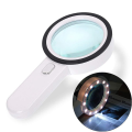 2pcs Magnifying Glass 20X, Large Magnifier with Light, LED Illuminated Handheld, Premium High Power Magnifying Glass. 